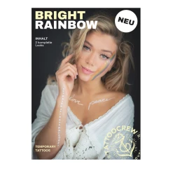 Tattoocrew Temporary Tattoo Set Bright Rainbow