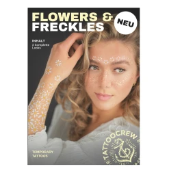Tattoocrew Temporary Tattoo Set Flowers Freckles
